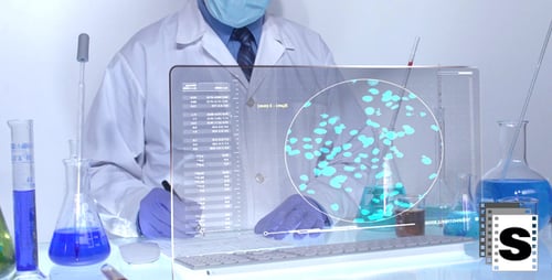 Futuristic Screen in the Lab