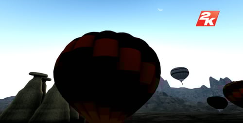 Hot Air Balloons Ascending at Sunrise Over Fairy Chimney Landscape