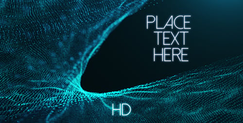 Blue Particles Background