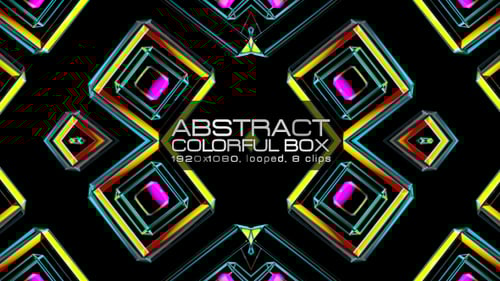 Abstract Colorful Box VJ Pack