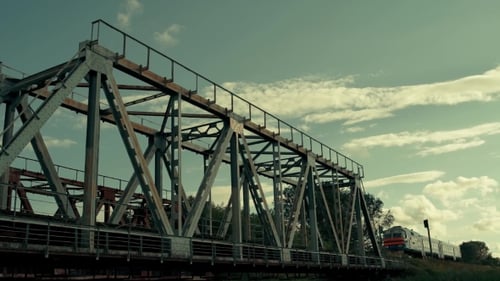Waggons auf der Brücke