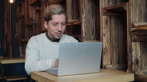 Man Using Laptop