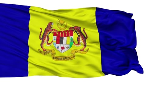 Realistic Malaysian Flag Waving Animation