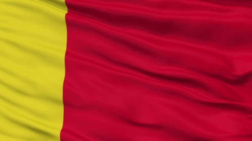 Seamless Looping Realistic Waving Flag Animation