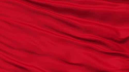 Fluid Red Cloth Waving Animation Background