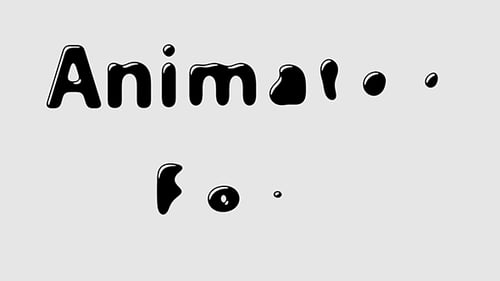 Animated Liquid Font