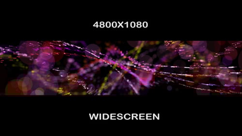 Abstract Glowing Particle Stream Background with Bokeh Effect