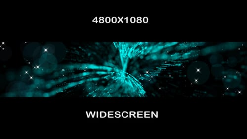 Dynamic Futuristic Digital Particle Flow Widescreen Background