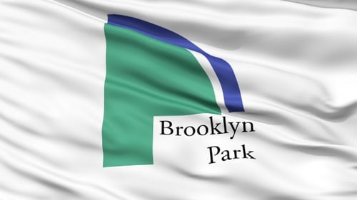 Realistic Waving Flag Animation of Brooklyn Park