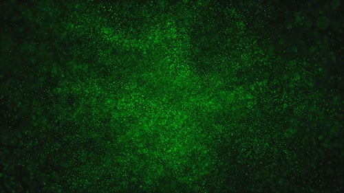 Green Particles Magical Dust Background Loop