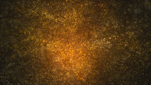 Golden Shimmering Particle Background Loop Animation
