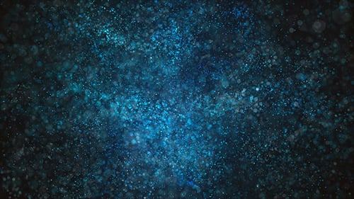 Abstract Blue Shimmering Particles Loop Background