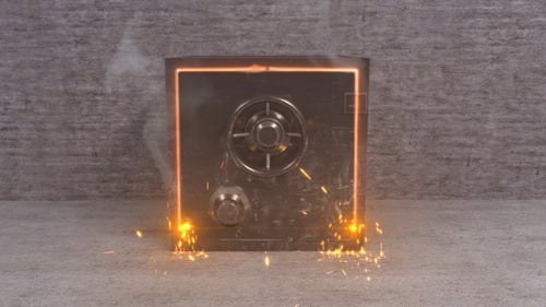 Safe Opening with Electric Sparks and Reveal