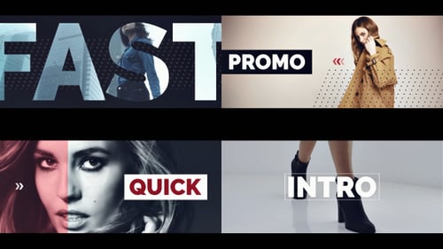 Dynamic Fashion Promo with Fast Text Animations and Geometric Overlays