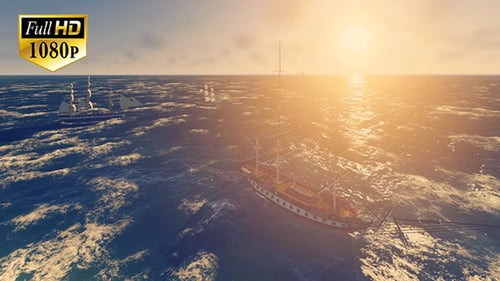 Velero en un océano 4