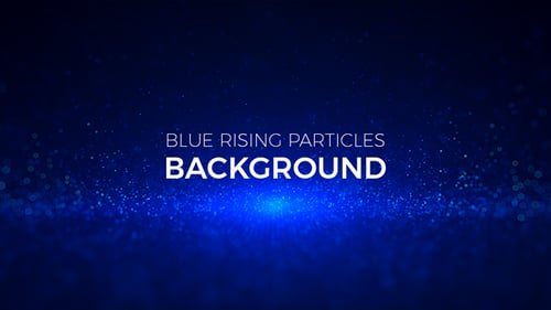 Blue Rising Particles Background
