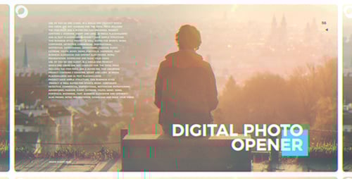Dynamic Glitch Photo Opener for Modern Slideshows