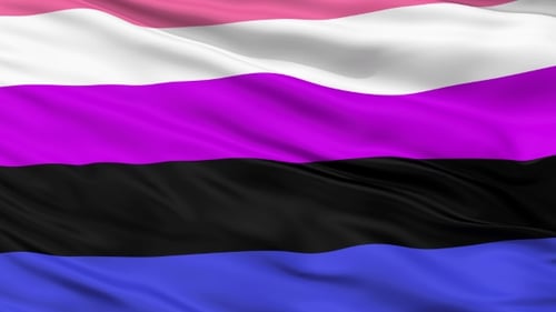 Gender Fluidity Pride wehende Flagge