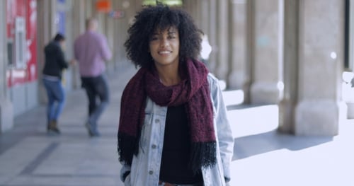 Young Woman in Casual Posing