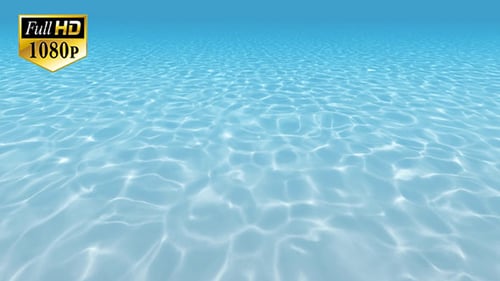 Seamless Loop of Clear Blue Underwater Ripples