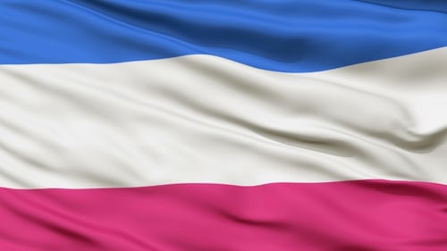 Seamless Loop Waving Polysexual Pride Flag