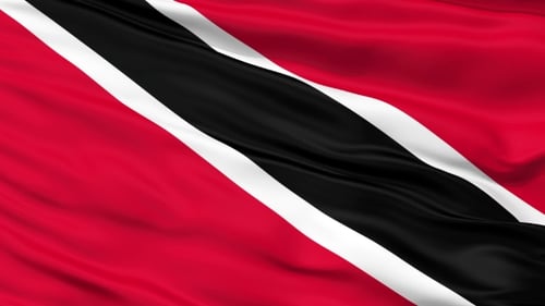 Trinidad and Tobago National Flag Waving Loop Animation
