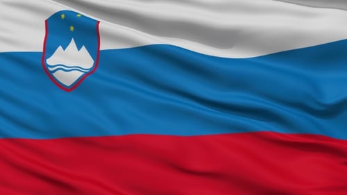 Realistic Waving Flag of Slovenia