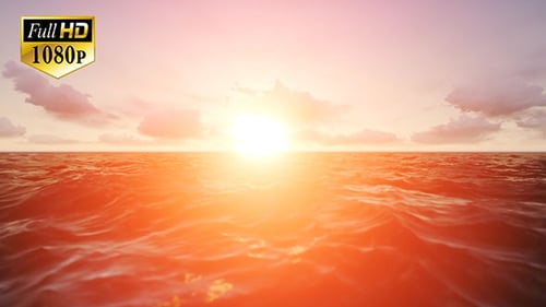 Sunset Over The Ocean