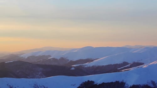 Snowy Mountains and Clouds