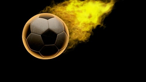Burning Soccer Ball