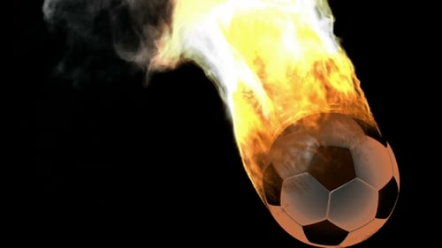 Burning Soccer Ball