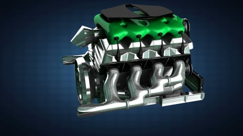 Loop Rotate Car Engine