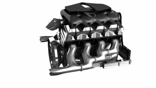 Drehbarer Automotor