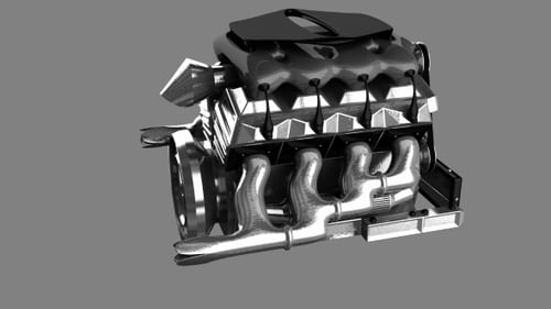 Loop Rotate Car Engine
