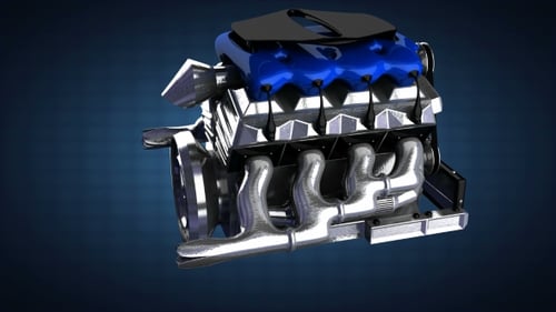 Drehbarer Automotor