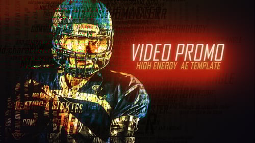 Dynamic Glitch Kinetic Typography Promo Opener