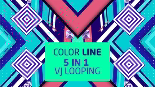 Dynamic Abstract Geometric Kaleidoscope Pattern Loop Background