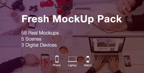 Clean Digital Device Mockup Kit for App and Website Promos