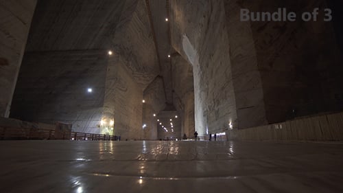 Underground Galleries with Visitors