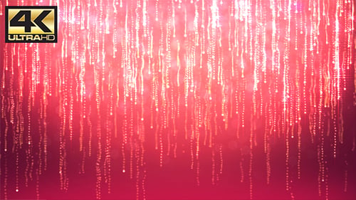 abstrakte rosa Partikel Glitzer-Regen-Hintergrund 4K