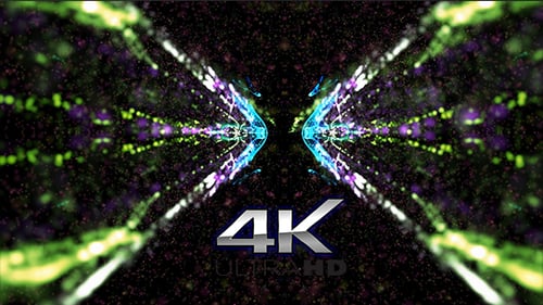 Kaleido-Partikel-Hintergrund 4k