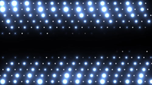 Pulsing Blue Light Grid Digital Animation Loop