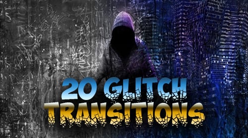 Dynamic Glitch Transition Effects Pack for Video Editing