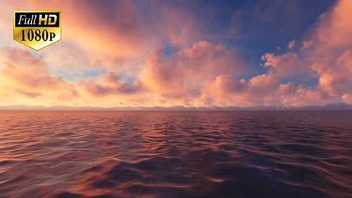 Cloudy Sky Over The Ocean