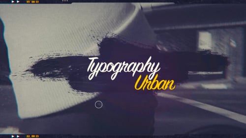 Dynamic Street Style Typography Intro with Glitch Effects