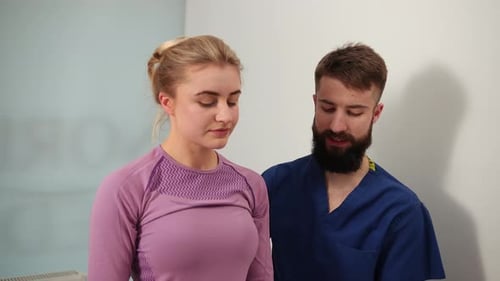 Neck Examination by Healthcare Professional in Clinical Setting