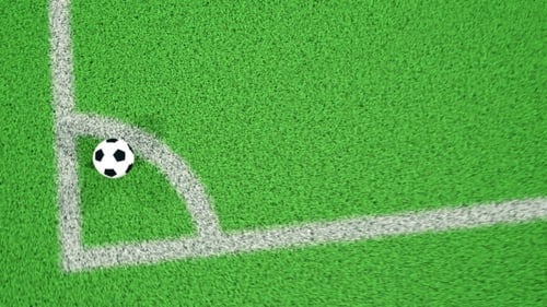 Soccer Ball on Corner