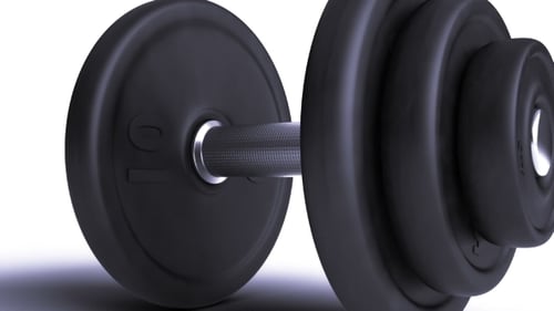 Seamless Looping Dumbbell For Fitness And Exercise