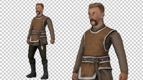 3D Animated Male Character T-Pose