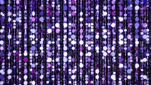 Purple Glittering Sequin Disco Curtain Background Loop
